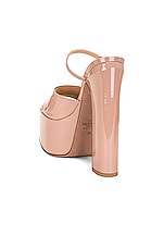 Valentino Garavani Tan Go Slide Mule in Rose Cannelle, view 3, click to view large image.