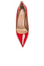 Valentino Garavani Rockstud Skin Pump in Rouge Pur, view 4, click to view large image.