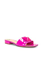 Valentino Garavani One Stud Mule Sandal in Pink, view 2, click to view large image.