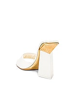 Valentino Garavani Hyper One Stud Slide Mule in Ivory, view 3, click to view large image.
