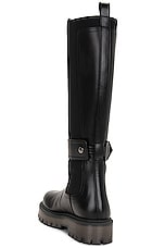 Valentino Garavani One Stud Boot in Black in Nero, view 3, click to view large image.