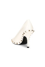 Valentino Garavani Rockstud Ankle Strap Pump in Ivory, view 3, click to view large image.
