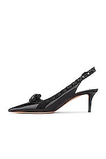 Valentino Garavani Rockstud Bow Sling Back Pump in Nero, view 5, click to view large image.