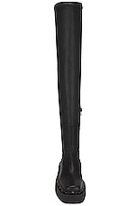 Valentino Garavani Rockstud M-Way Over The Knee Boot in Nero, view 4, click to view large image.