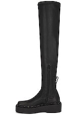 Valentino Garavani Rockstud M-Way Over The Knee Boot in Nero, view 5, click to view large image.
