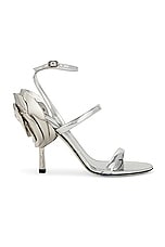 Valentino Garavani Archive Roserouche Sandal in Silver, view 1, click to view large image.