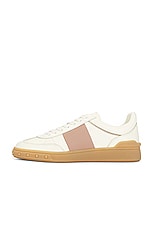 Valentino Garavani Upvillage Sneaker in Ivory, Rose Cannelle, Skin, & Ambra, view 5, click to view large image.