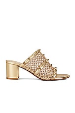 Valentino Garavani Rockstud Slide in Star Gold, view 1, click to view large image.