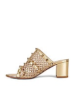 Valentino Garavani Rockstud Slide in Star Gold, view 5, click to view large image.