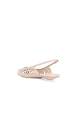 Valentino Garavani Rockstud Wispy Ballerina Flat in Rose Cannelle, view 3, click to view large image.
