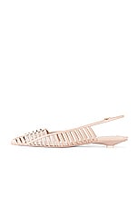 Valentino Garavani Rockstud Wispy Ballerina Flat in Rose Cannelle, view 5, click to view large image.