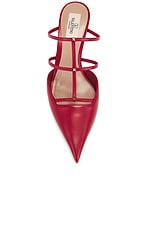 Valentino Garavani Rockstud Wispy Mule in Rosso, view 4, click to view large image.