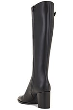 Valentino Garavani V Logo Signature Boot in Nero, view 3, click to view large image.