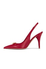 Valentino Garavani V Logo The Bold Edition Sling Back Pump in Rosso V, view 5, click to view large image.