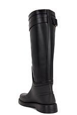 Valentino Garavani V Logo The Bold Edition Rainboot in Nero, view 3, click to view large image.