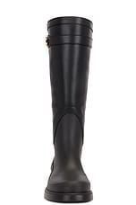 Valentino Garavani V Logo The Bold Edition Rainboot in Nero, view 4, click to view large image.