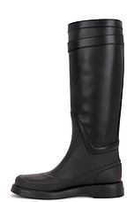 Valentino Garavani V Logo The Bold Edition Rainboot in Nero, view 5, click to view large image.