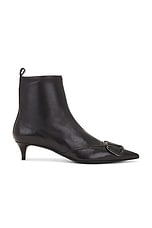 Valentino Garavani V Logo Signature Stretch Bootie in Nero, view 1, click to view large image.