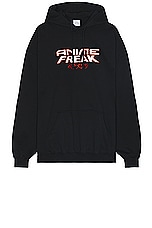 VETEMENTS Anime Freak Hoodie in Black, view 1, click to view large image.