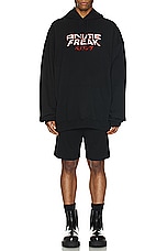 VETEMENTS Anime Freak Hoodie in Black, view 5, click to view large image.