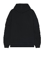 VETEMENTS Blackout Cargo Zip Up Hoodie in Black, view 2, click to view large image.