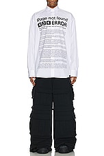 VETEMENTS Blackout Cargo Sweatpants in Black, view 6, click to view large image.