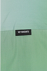 VETEMENTS Anime Short Sleeved Shirt in Green, view 3, click to view large image.