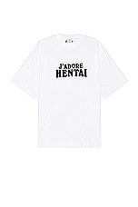 VETEMENTS Hentai T-shirt in White, view 1, click to view large image.