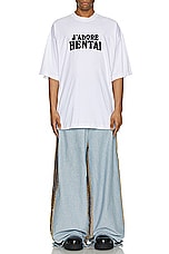 VETEMENTS Hentai T-shirt in White, view 5, click to view large image.