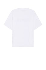 VETEMENTS Limited Edition Logo T-Shirt in White, view 2, click to view large image.