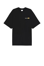 VETEMENTS XXX Logo T-Shirt in Black, view 2, click to view large image.