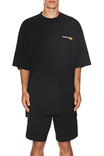 VETEMENTS XXX Logo T-Shirt in Black, view 4, click to view large image.