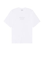 VETEMENTS Spoiled By God T-Shirt in White, view 1, click to view large image.