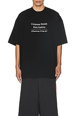 VETEMENTS Corporate Brands T-Shirt in Black, view 4, click to view large image.