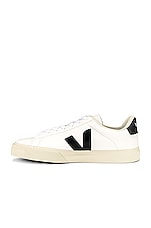 Veja Campo Sneaker in Extra White & Black, view 5, click to view large image.