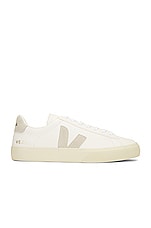 Veja Campo Sneaker in Extra White & Natural Suede, view 1, click to view large image.
