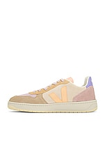 Veja V-10 Sneaker in Multicolor Peach, view 5, click to view large image.