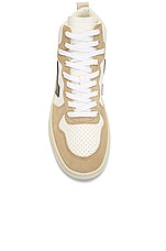 Veja V-15 Sneakers in Extra White, Nautico, & Almond, view 4, click to view large image.