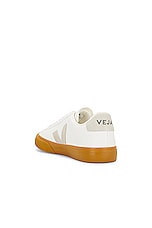 Veja Campo Sneaker In Extra White &amp; Natural in Extra White & Natural, view 3, click to view large image.