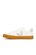 Veja Campo Sneaker In Extra White &amp; Natural in Extra White & Natural, view 5, click to view large image.