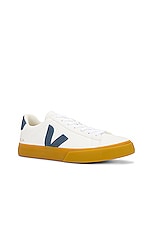 Veja Campo Sneaker in Extra White & California Natural, view 2, click to view large image.