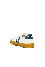 Veja Campo Sneaker in Extra White & California Natural, view 3, click to view large image.