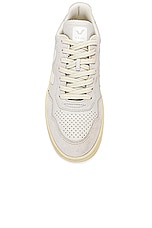 Veja V-90 Sneaker In Gravel &amp; White in Gravel & White, view 4, click to view large image.