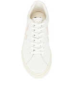 Veja Esplar Logo in Extra White & Sable, view 4, click to view large image.