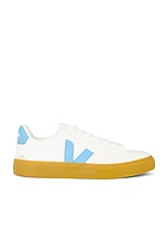 Veja Campo in Extra White & Aqua, view 1, click to view large image.