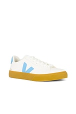 Veja Campo in Extra White & Aqua, view 2, click to view large image.
