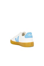 Veja Campo in Extra White & Aqua, view 3, click to view large image.