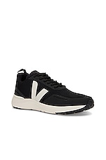 Veja Impala Sneaker in Black & Cream, view 2, click to view large image.