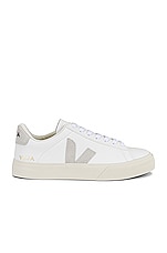 Veja Campo Sneaker in Extra White Natural Suede, view 1, click to view large image.