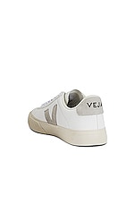 Veja Campo Sneaker in Extra White Natural Suede, view 3, click to view large image.